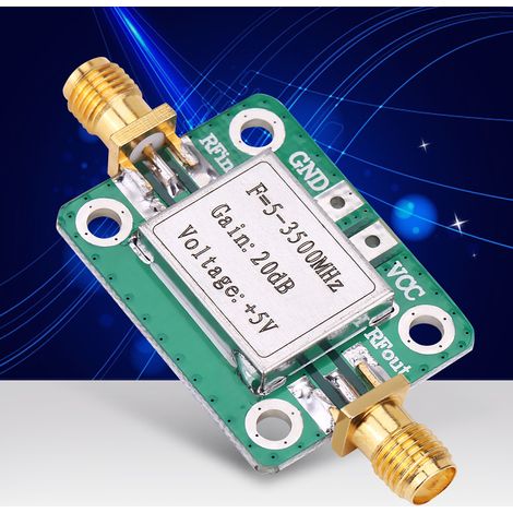 Rauscharmer HF-Verstärker (LNA) 5-3500 MHz 20 dB mit Schirmung (1/4)