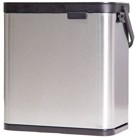 Poubelle de porte suspendue 20.5x13x21 cm – Acier robuste – Fixation sans perçage – Pour cuisine et salle de bain (1/5)