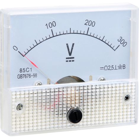 Voltmètre à aiguille CC haute précision, instrument de mesure d'installation 85C1 CC 0300 V (1/5)
