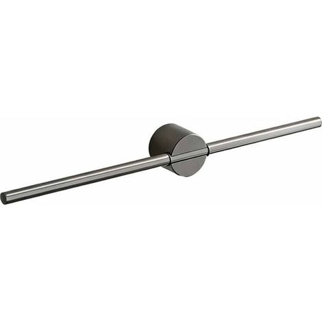 Porte-serviettes de salle de bain, barre porte-serviettes, porte-serviettes suspendu simple, porte-serviettes gris - 50 cm de long