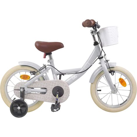 Teenpull – Kinderfahrrad 12 Zoll für 2-4 Jahre alt Hellgrau (1/5)