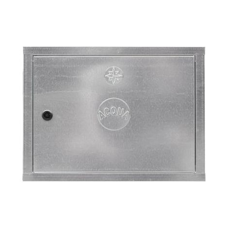 SPORTELLO ZINCATO PER CONTATORE ACQUA COMPLETO DI CHIAVE VARIE MISURE 23828V CM 40X50X2 (23829)