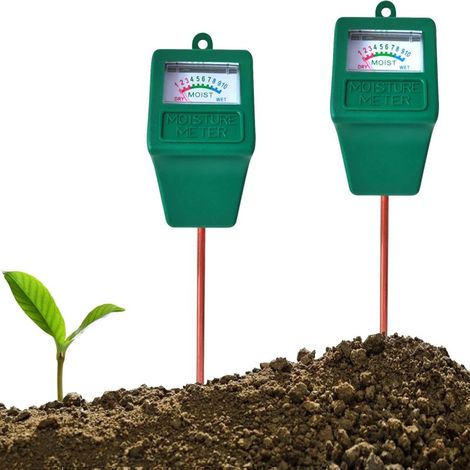 Hygromètre de sol, kit de 2 testeurs de sol avec capteur d'humidité pour plantes en pot d'intérieur et d'extérieur, jardin, pelouse, ferme