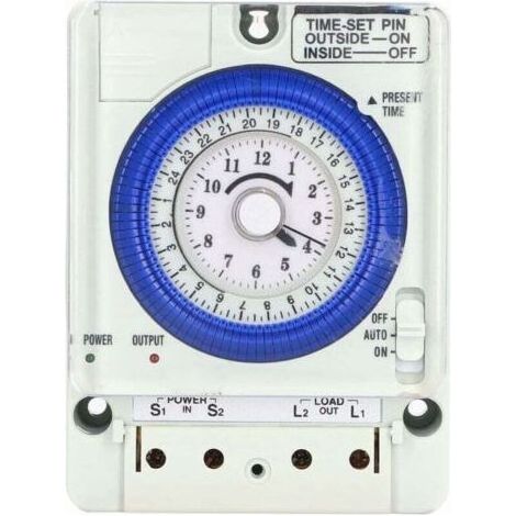 Interrupteur horaire Programmable, Mécanique Minuterie ,24 Heures Relais De Commutation De Temps De Montage sur Rail Din Standard Programmable ,TB35N (1/3)