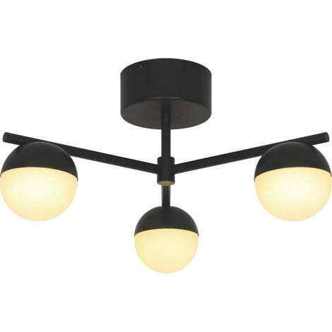 Plafonnier CONTINA Métal Noir, H.25,3 IP20 G9 /Nordlux Intérieur (1/5)