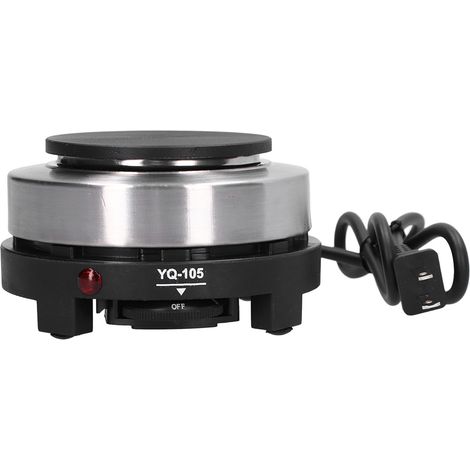 Mini réchaud électrique 500 W avec contrôle de température, idéal pour la maison et les restaurants (prise américaine 110 V). (1/5)