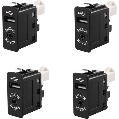 Adaptador de entrada auxiliar USB 4X para puerto USB para E81 E87 E90 F10 F12 E70 X4 X5 X6 (1/2)