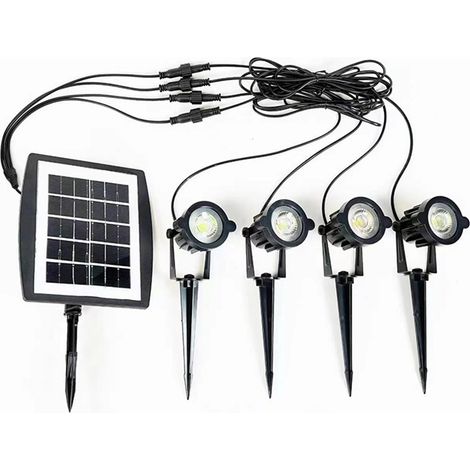 Wasserdichte Solar-Gartenlampe mit drehbarem polykristallinem Solarpanel (1/5)