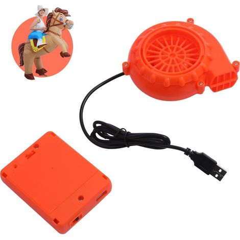 Universeller Ersatzlüfter für aufblasbare Kostüme, Mini-USB-Lüfter mit Batteriefach, Luftpumpe für Kostüme, Dinosaurier, 6 V Gleichstrom, 4,8 W (1/5)