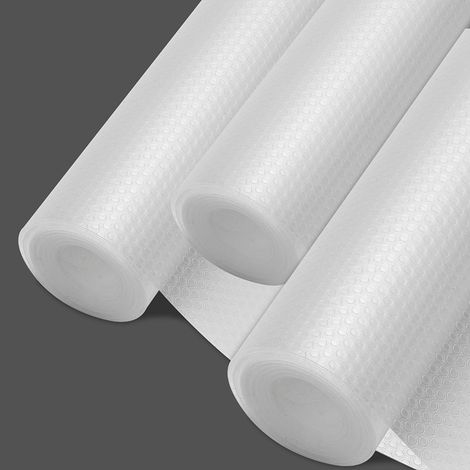 Jiubiaz Tapis pour tiroirs, tapis antidérapant, tapis pour armoires, découpable, EVA, étagères, armoires, imperméable, transparent (1/5)