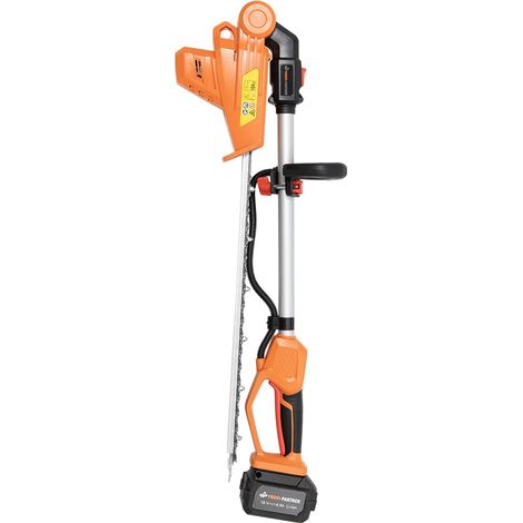 Taille-haie sans fil multi-angle pliable 18 V Lame 43 cm 2 vitesses Tête de coupe pivotante Batterie et chargeur inclus (1/5)