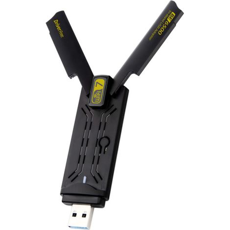 BE6500M Tri-Band WiFi7 Wireless Network Card for Desktop Laptop Gaming Wireless Network Card without USB Drive (1/4)