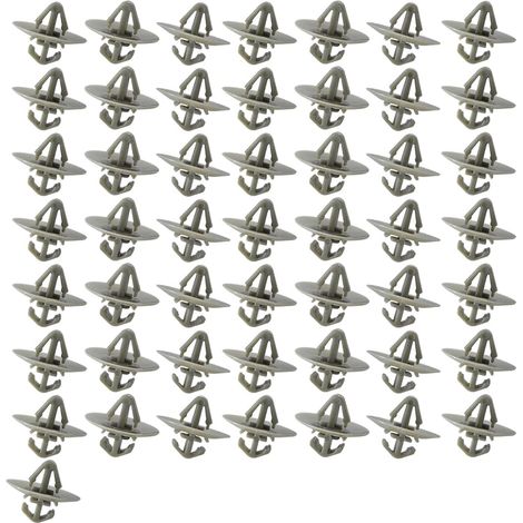 50 Pièces Clips Fixation Voiture, Clips De Garniture De Panneau De Moulure Porte Latérale,  Voiture Garniture Inférieure L'habillage Latéral Clips (1/5)