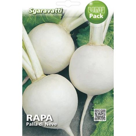 Semi per Ortaggi e Vegetali Rapa Palla di Neve Sgaravatti 20 Pezzi (1/2)