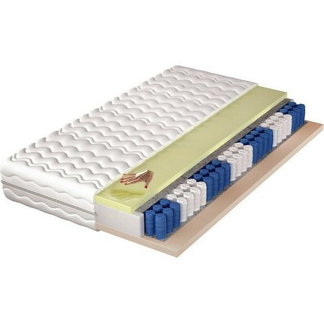 Colchón Splendal , Con muelle (Pocket), Dos caras, Material viscoelástico, Fieltro, Lana, 7 zonas anatómicas (1/2)