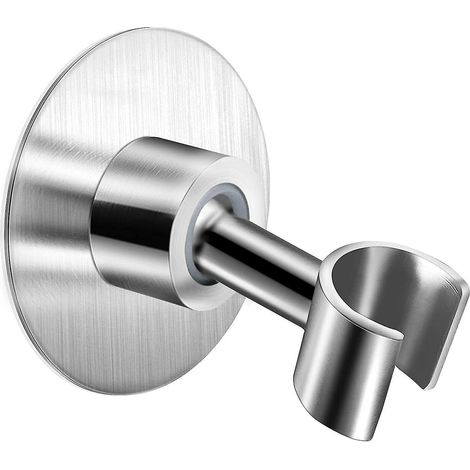Duschkopfhalterung aus Edelstahl, 360° verstellbare Klebehalterung für Handbrause, Metallwandhalterung für Handbrause, werkzeuglose Montage. (1/5)