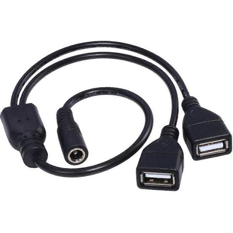 USB-auf-DC-Ladekabel (USB-Stecker auf 5,5 x 2,1 mm Buchse)