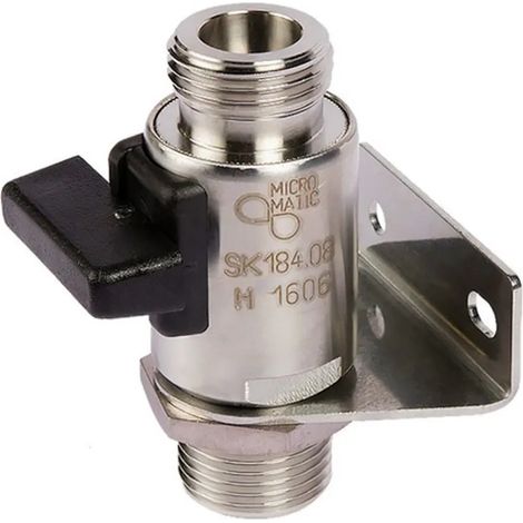 Staffa a parete con rubinetto, taglia: 10 mm (1/2)