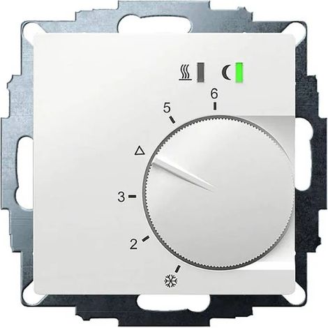 Termostato empotrado Eberle UTE 2500 blanco 55 mm