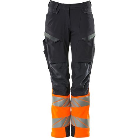 Mascot Hose mit Knietaschen 19178-511-01014 Gr. 36 schwarzblau/hi-vis orange (1/4)