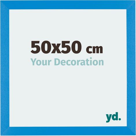 Cadre Puzzle 50x50 cm - cm - Bleu Brillant - MDF - Mura. (1/5)
