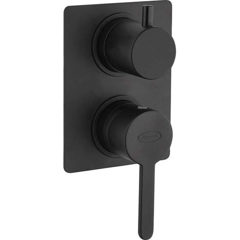 Miscelatore doccia incasso con deviatore monoleva nero Jacuzzi rubinetteria Sunset ottone 0SUYO400JA01 (1/2)