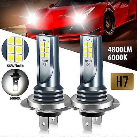 Set mit 4 H7 LED-Lampen für Scheinwerfer, Abblendlicht 220W, ultrahell, weiß 6000K (FMY) (1/4)