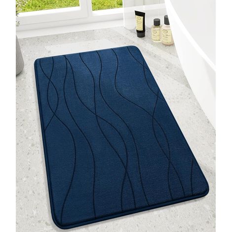 1 Tapis de bain, Mousse à mémoire de forme, Absorbant, Antidérapant, Salle de bain et WC (1/5)