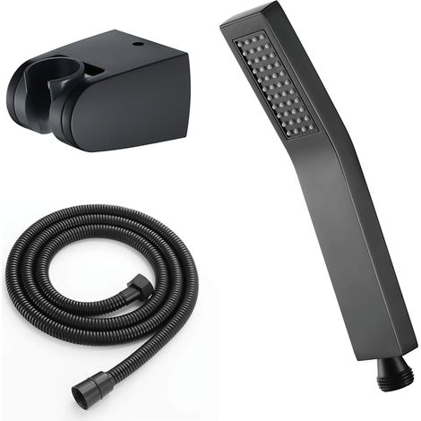 1 Pommeau de douche, Laiton massif, Buse silicone anticalcaire, Jet brumisation, Économie eau 30%, Filetage G1/2 (1/5)