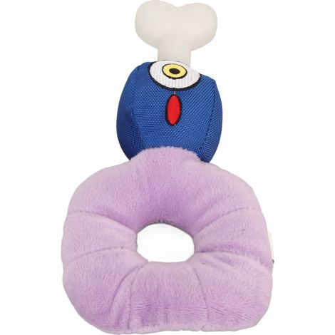 Jouet Chien Peluche Interactive avec Couineur, Nettoyage Dentaire, Doux et Sûr pour Chiots (1/4)