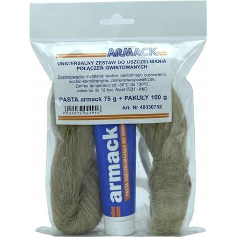 Pasta selladora Armack + fibra de cáñamo (1/5)