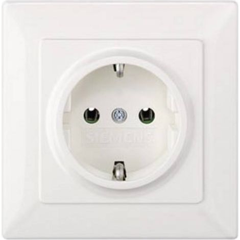 Siemens 5UB1580 prise électrique type F blanc 80 mm (1/2)