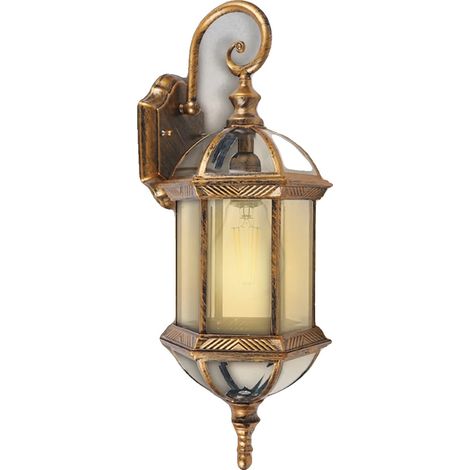 Applique murale, Aluminium et Verre, 20,5 x 20 x 55,9 cm, Tension 24240V, Puissance maximale de l'ampoule 100W, Classe d'étanchéité IP54 (1/5)