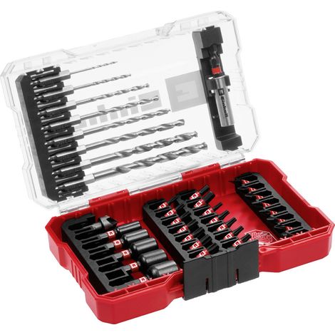 Einhell 108773 39teilig Bohrer- und Bit-Sortiment Metall 2 mm, 2.5 mm, 3 mm, 3.5 mm, 4 mm, 5 mm, 6