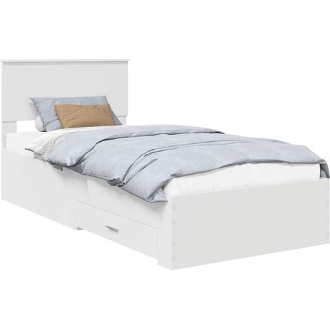 Estructura de cama Blanco 90 x 190 cm Madera de ingeniería vidaXL (1/5)
