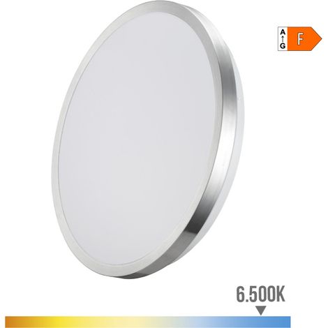 APLIQUE SUPER LED DE SUPERFICIE 24W 2490lm 6500K Ø38x6,2cm MARCO CROMADO EDM (1/3)