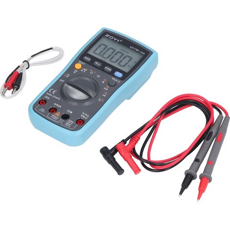 Digitales LCD-Multimeter mit automatischer Bereichswahl, Spannungs-, Strom-, Kapazitäts- und Widerstandsmessung. (1/5)