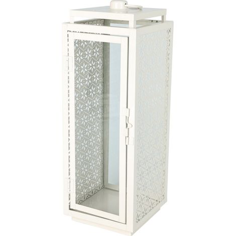 Lanterne en métal pour bougie, 14,5 x 14,5 x 39 cm (1/2)