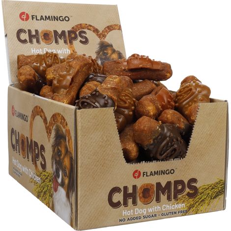 Friandises en lot pour chien Hot dog avec poulet (1/3)