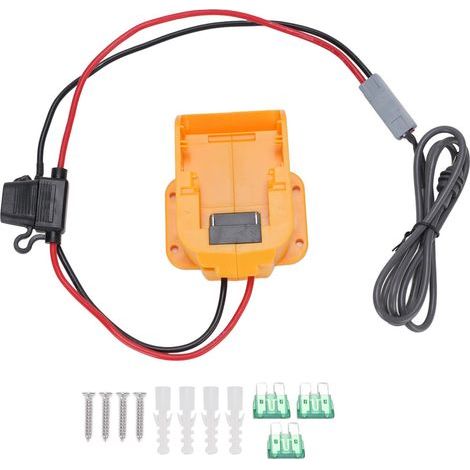 Adattatore per cavo di alimentazione CC per satellite - Kit portatile con fusibili per serie DCB 18V/20V (lunghezza 1 m) (1/5)
