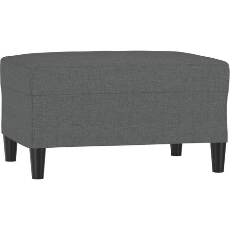 Repose-pied Gris foncé 70x55x41 cm Tissu