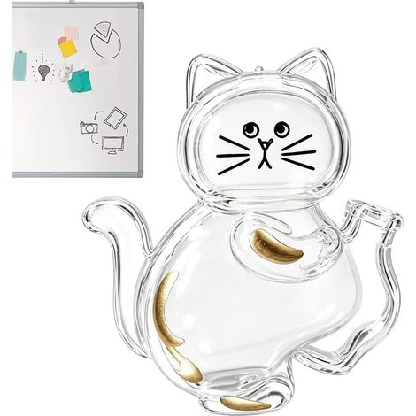 Boîte De Rangement Moustaches Chat,Décoration Transparente En Forme De  Boîte Commémorative Pour Animaux, Porte-Poils De Chat - Pour Réfrigérateur École Trajet Appartement Petit Ami Adolescents Adult (1/5)