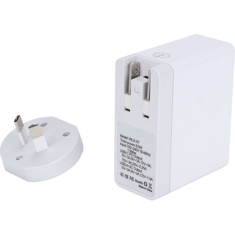 PD QC3.0 Schnellladegerät für Reisen mit LCD-Bildschirm – 100–240 V Universal-Netzteil für Handys und Laptops
