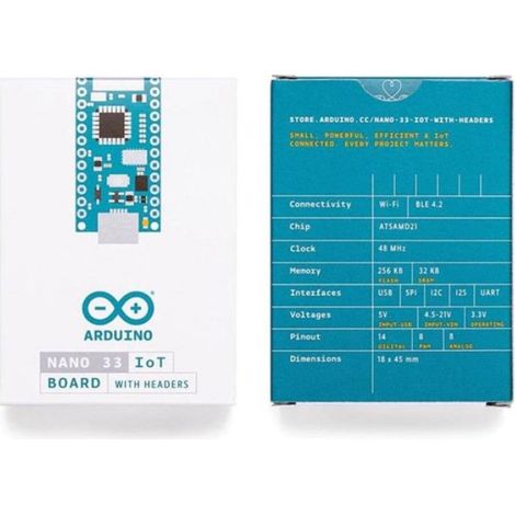 Arduino ABX00032 Carte Nano 33 IoT with headers Nano KIT COMMANDE (1/4)