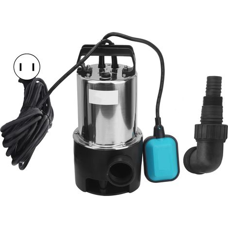 Pompe à eau immergée 7m hauteur 10500L/h 550W pour petits bassins CSP550DINOXUS prise AC110V (1/5)