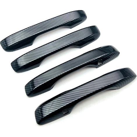 Pour 23 nouvelles poignées de porte de voiture -v, garniture de poignée, cuvette de porte, autocollant modifié en fibre de carbone anti-rayures-- (1/5)
