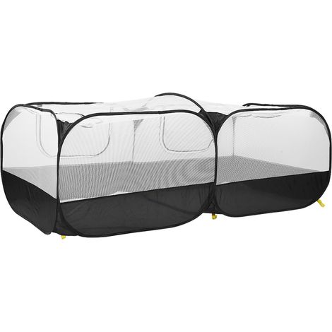 Enclos portable pliable pour petits animaux (poules, canards, lapins) - Noir (1/5)