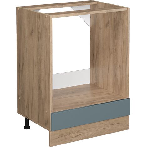 Ofenschrank  R-Line, Blau-Grau, 60 cm ohne Arbeitsplatte, Vicco (1/4)