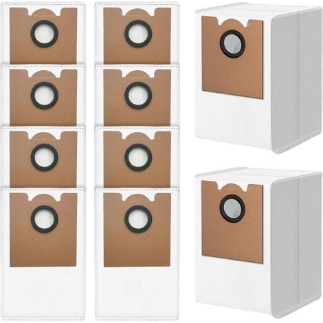 10 Sacs à Poussière Compatible avec M2 Pro / M2S Pro Saugroboter 4.1L Remplacer Accessoire pour Aspirateur avec Couche Filtrante Ultra-Fine, en Tissu non Tissé (1/5)
