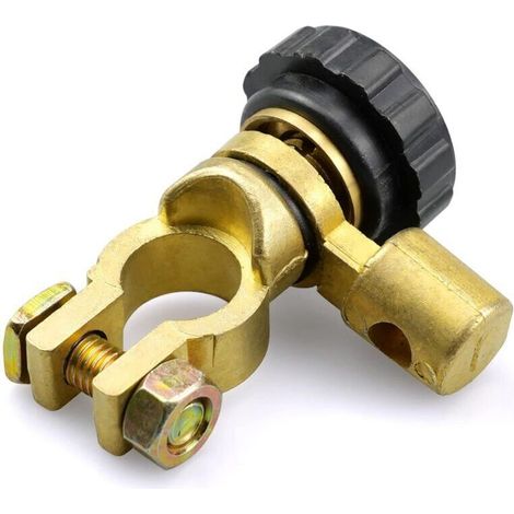 Coupe Circuit Batterie 12V, Interrupteur Terminal Connexion, Cosses Batterie 12V pour Voiture Camion Bateau Véhicule 15-17mm (1/5)